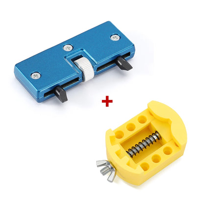 Watch Adjustable Opener Back Case Cover Press Closer Remover Fixing Holder Case Repair Watchmaker Tools movement Dial Fixer