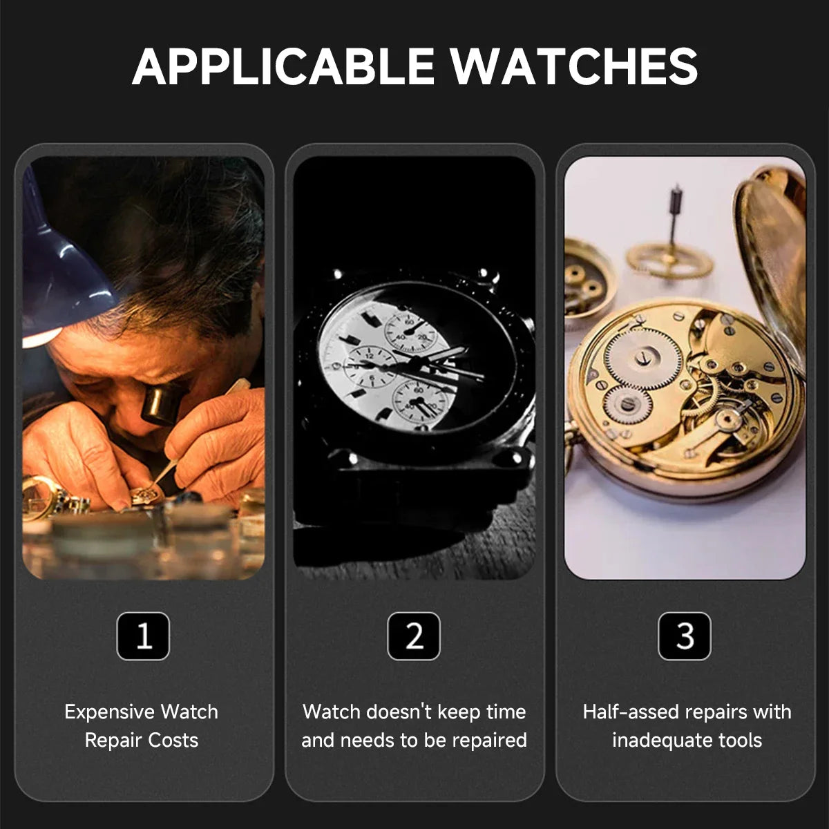 Watch Timegrapher Tester Mechanical Watch Calibration Detection Watchmakers Repair Tools Used with PC Cellphone