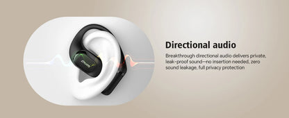 Ohayo Open-Ear Earphones Ear Hooks Wireless Bluetooth 5.4 Headphones IPX6 Waterproof Air conduction Sports Earbuds TWS with Mic