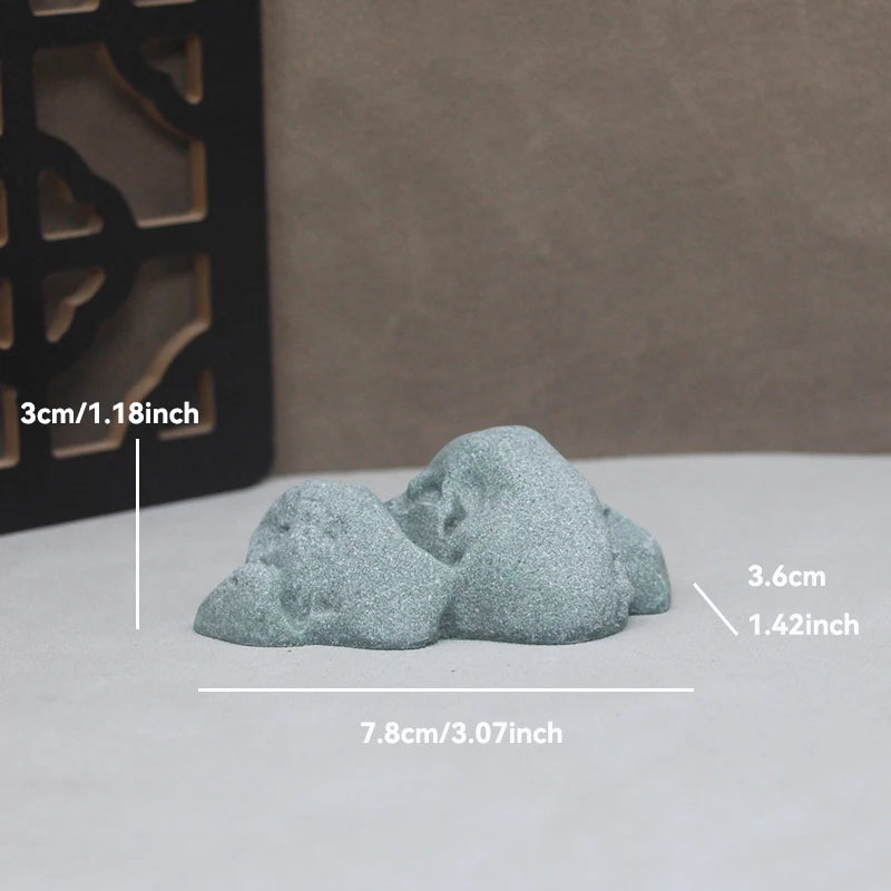 Sandstone Stone Miniature Mountain Fairy Garden Bonsai Rockery Lanscaping Ornaments Aquarium Decoration Accessories Home Decor