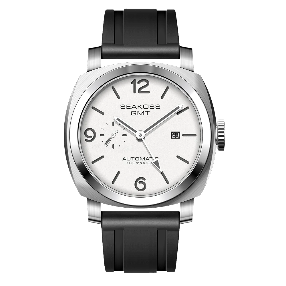 SEAKOSS GMT Super Luminous Diving Automatic Mechanical Watch Men 10ATM 1963 Seagull st2557 Movement Calendar Sapphire Wristwatch