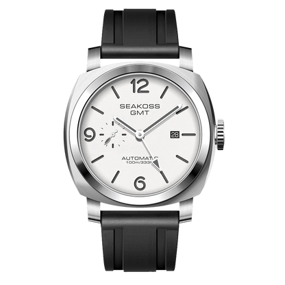 SEAKOSS GMT Super Luminous Diving Automatic Mechanical Watch Men 10ATM 1963 Seagull st2557 Movement Calendar Sapphire Wristwatch