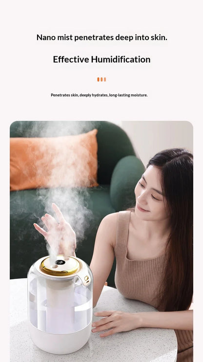 2025 New Quiet Air Humidifier Large Mist Volume Household Humidifier For Bedroom Pregnant Women Baby