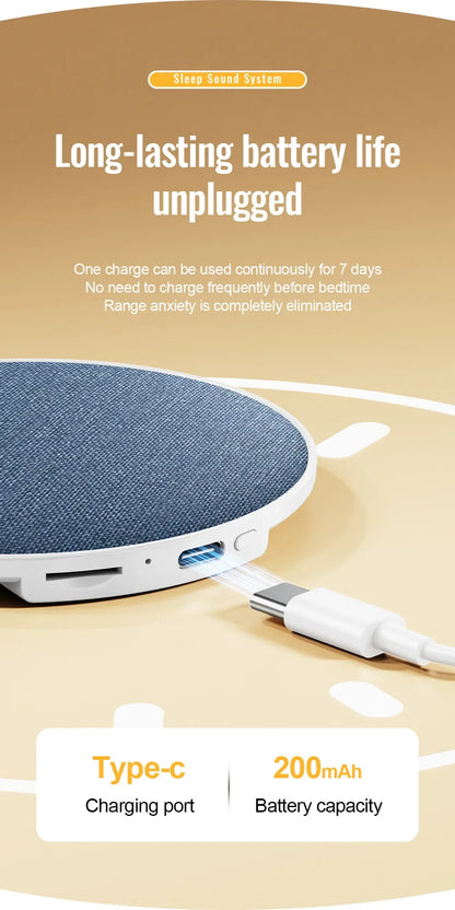 Under Pillow Sleep Speaker Ultra Slim HiFi Noise Reduction Bone Conduction Sound Machine for Deep Sleep Relaxation 2026 New ﻿