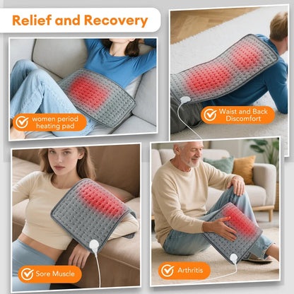 Electric Heating Pads Temperature Adjustable Timing Winter Warm Blanket Abdominal Warmer Back Shoulder Hand Waist Warming Pad