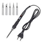 JCD 80W Digital Electric Soldering Iron Kit Temperature Adjustable 220V 110V Welding Tools Ceramic Heater Soldering Tips Rework