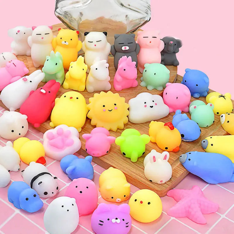 5-50PCS For  Party Gift Squishy Toy Cute Animal Antistress Ball Squeeze Mochi Rising Toys Abreact Soft Sticky Stress Relief