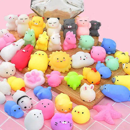5-50PCS For  Party Gift Squishy Toy Cute Animal Antistress Ball Squeeze Mochi Rising Toys Abreact Soft Sticky Stress Relief