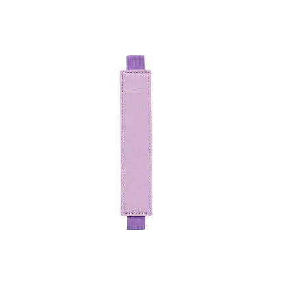 Pu Leather Pen Bag Elastic Buckle Book Notebook Fashion School Pen Case for Office Meeting Easy Carry Office Student Stationery