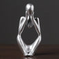 Home décor Nordic Style Left and Right Thinking Character Personalized home accessories Abstract Resin Craft Ornament Room décor