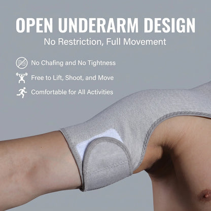 VBOSI Adjustable Compression Shoulder Support Brace Breathable Sports Shoulder Wrap for Men Women Gym Basketball Pain Relief Inj