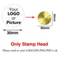 Custom Brass Wax Seal Stamp Personalized LOGO 25/30/40/50mm Round/Square Wax Sealing Head For Wedding Invitation Card Decor Seal