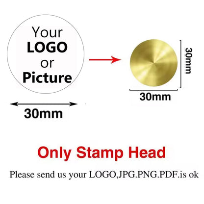 Logo Customize Clay Seal Set -22/25/30/35/40/50mm Customizable Pottery Design Craft Tool for Pottery Ceramic Custom Letter Stamp