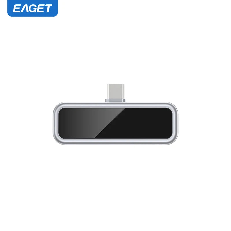 Dysk flash USB Eaget 64 GB/128 GB/256 GB/512 GB typu C — i30, z wyświetlaczami LCD i szybkim ładowaniem PD 20 W do telefonu i tabletu
