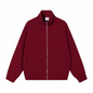 Custom Logo Jacket Unisex Zip Up Stand Collar Sweatshirt Personalized Printing Embroidery Casual Workwear Jacket for Men Women