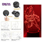 Dragon Ball Z Anime Figures Goku Vegeta Gohan Broly 3D Lamp PVC Action Figures Toys for Children Trunks Buu Super Saiyan Gifts
