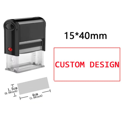 Custom Self-Inking Stamp DIY Rubber Stamp Kit Custom LOGO Personalized Self Inking Business Address Name Number Letter Printing