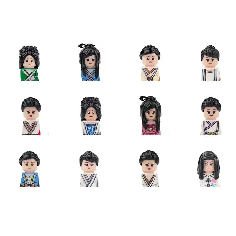 City Career 3D Building Block Dolls Toys Cartoon Character Models Mini Action Figures Educational Toys Children's Gifts