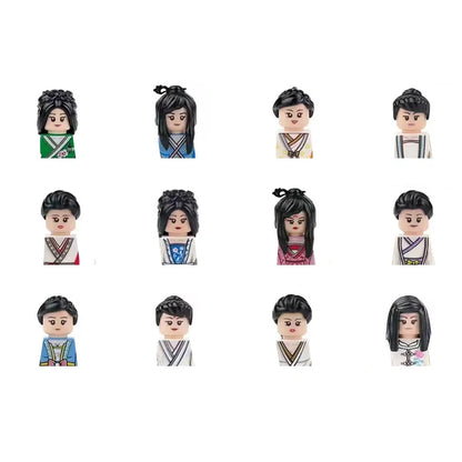 City Career 3D Building Block Dolls Toys Cartoon Character Models Mini Action Figures Educational Toys Children's Gifts