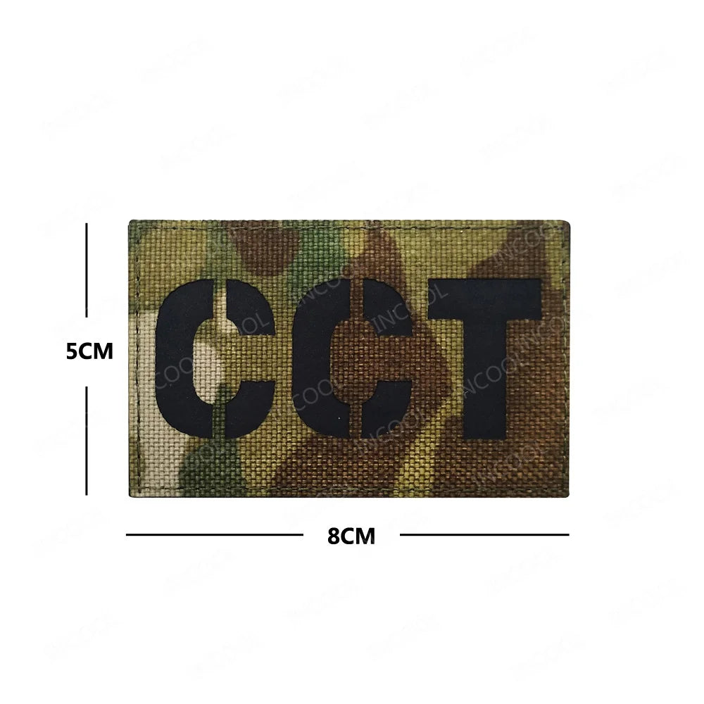 Infrared IR Reflective Patch K9 FIRE MEDIC PRESS MED PJ Decorative Patches Biker Armband Patch For Clothing Backpack