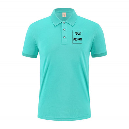 2025 Summer Causal Polo Shirt Custom Logo Printed Text Picture Brand Embroidery Personal Design Breathable Men And WomenTops