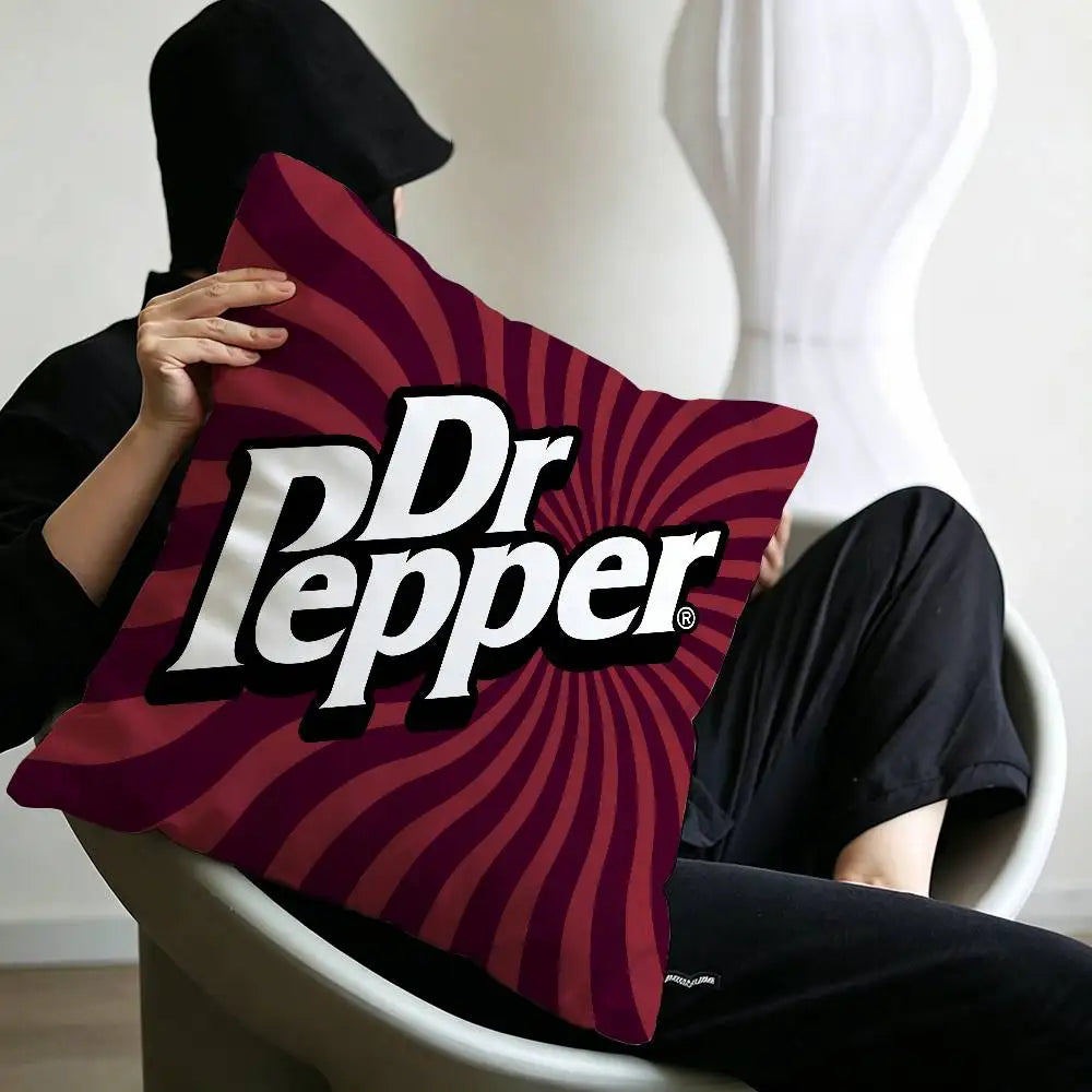 classic beverage brand Dr Pepper Pillow Anime Pillow Sofa Bed Head Pillow Cover Cushion Cover 45x45 cm Fashion