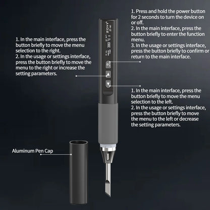 ZOYI ZT-N1 Smart Soldering iron 96W Electrician portable constant temperature welding pen for home maintenance welding