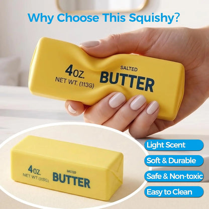 New Soft Slow Rebound Butter Stick Realistic Silicone Squeeze Stress Relief Gadget Desk Office Accessory Funny Anti-Anxiety Gift