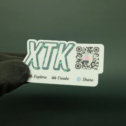 50/100pcs Custom QR Code Logo DIY Image Text Stickers Personalized Adhesive Labels for Social Media Wedding Birthday Brand Gifts