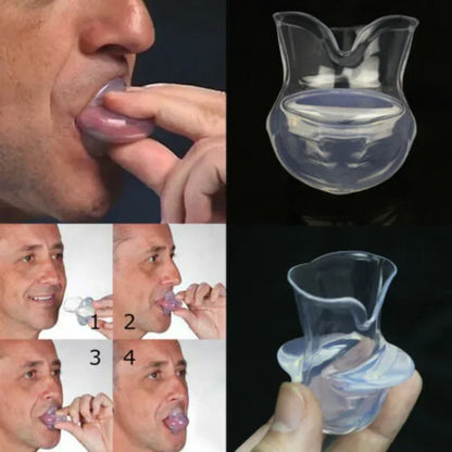 1PC Anti-snoring Mouthpiece Braces Silicone Anti Snoring Tongue Sleep Apnea Aid Stop Snore Tool Anti Snore Secure Sleep Gear