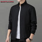 Spring Autumn Men's Jacket Thin Casual Business Jacket Men Office Dress Coat Man Social Jackets for Men Outerwear Black M-XXXL