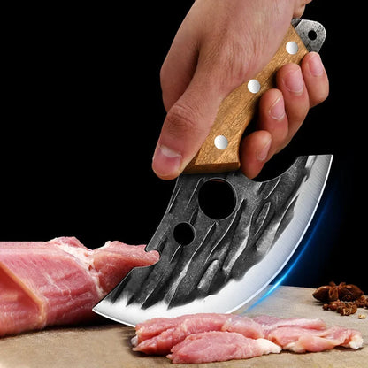 2024new Outdoor Pick Bones Dedicated Knife Hand-Forged Meat Cutting Knife Slaughter Professional Meat Selling Knife