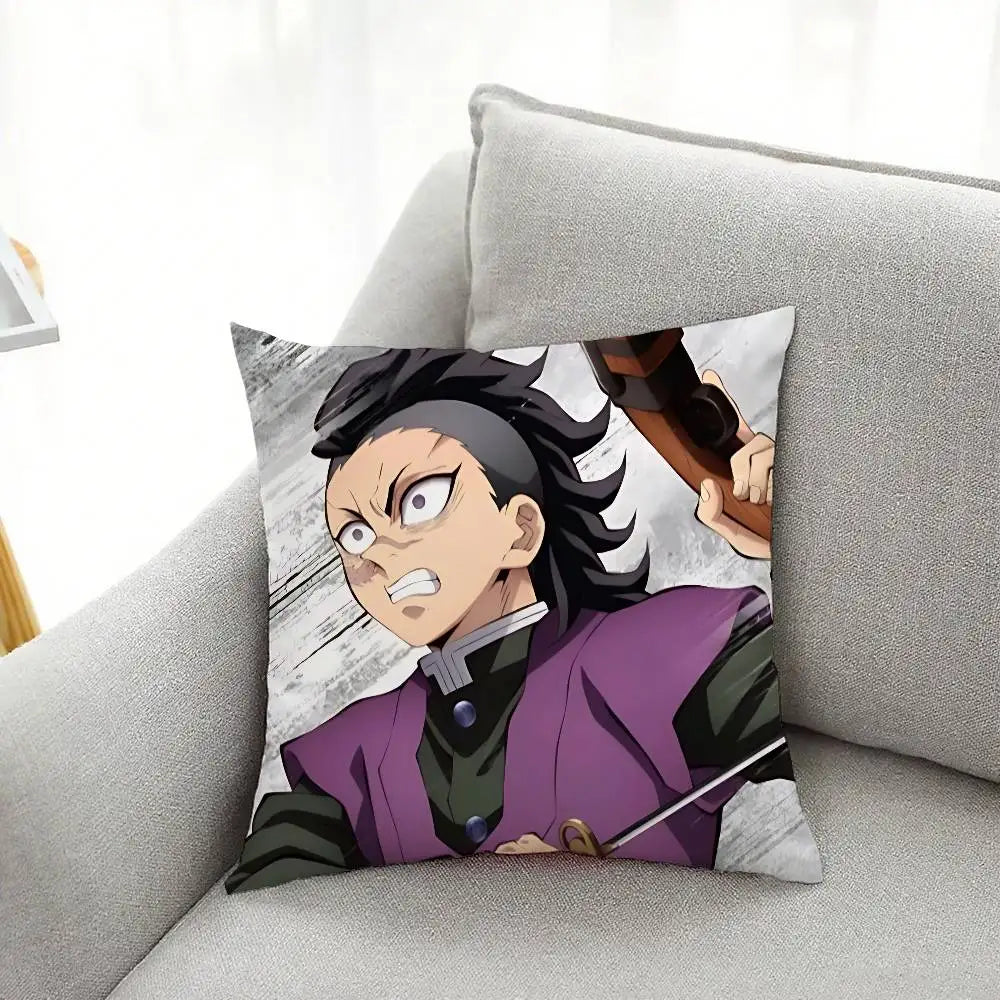 Cool G-genya Shinazugawa Pillow Case Pillow Cover Decorative Pillowcases Cushions Pillowcase Ornamental Pillows For Living Room