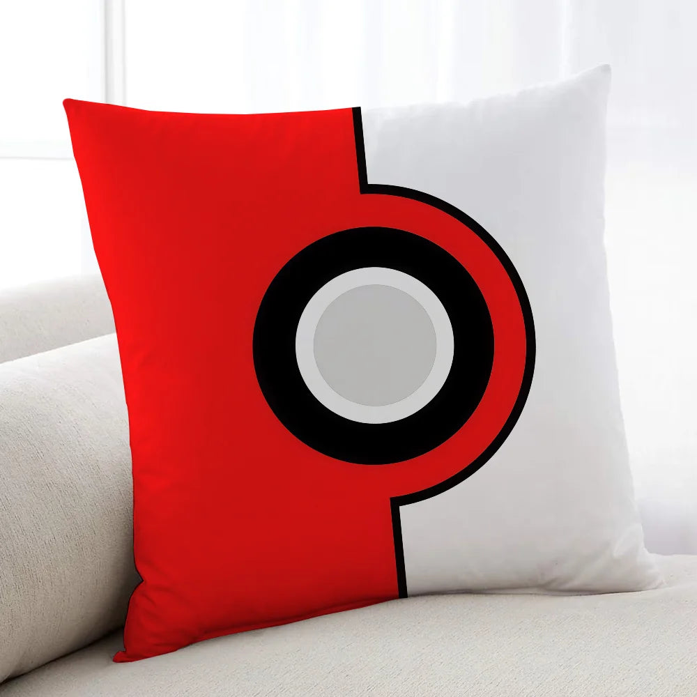 P-Poke B-Ball-ES P-POKEMON-ES cushion cover Home Bedding Sofa living Room pillowcase Simple Soft Skin Cushion Cover Party Gift