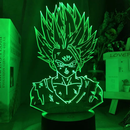 Dragon Ball Z Anime Figures Goku Vegeta Gohan Broly 3D Lamp PVC Action Figures Toys for Children Trunks Buu Super Saiyan Gifts