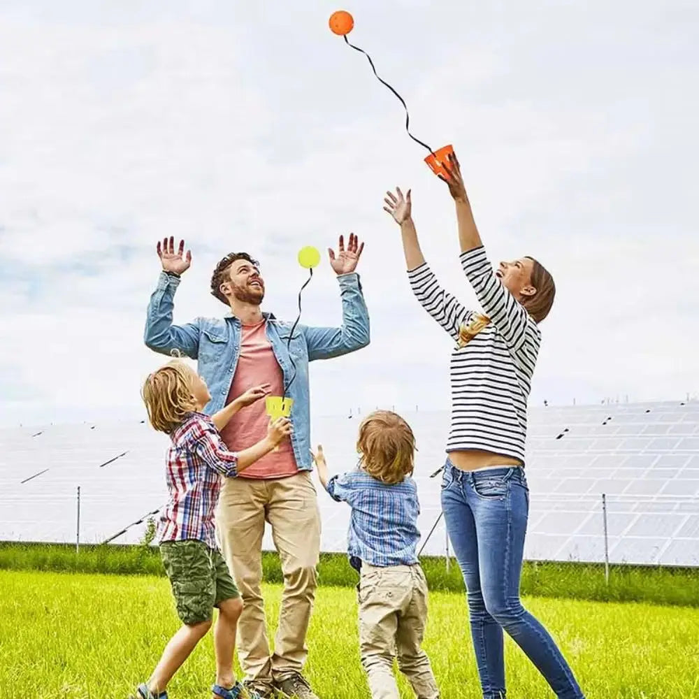 Receiving Ball Sensor TrainerThrowing Catching Game Set Outdoor Toy Catching Set Children's Hand Eye Coordination Training