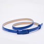 Children Candy Color Belts 1.2cm Super-thin PU Waistbands Simple Solid Color Casual Belts Girl Apparel Accessories
