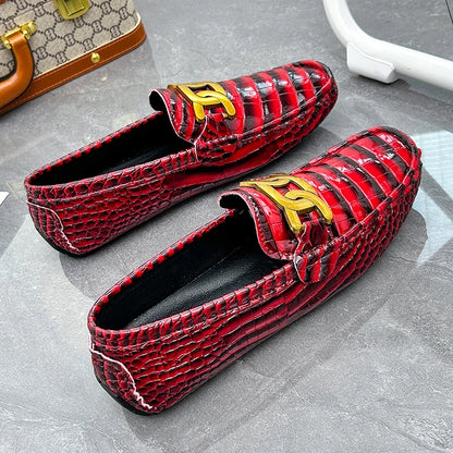 Men Loafers Shoes High Quality Party Shoes Fashion Men Non Slip Casual PU Leather Man Flat Classic Comfy Slip on Men Loafers