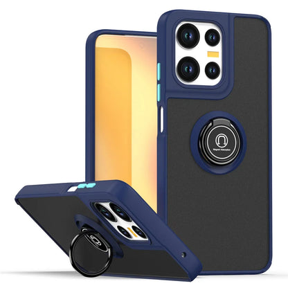 Shockproof Matte Armor Case For Motorola Moto G35 G55 G75 G85 G56 G86 5G G05 G15 Magnetic Holder Ring Stand Hard PC Back Cover