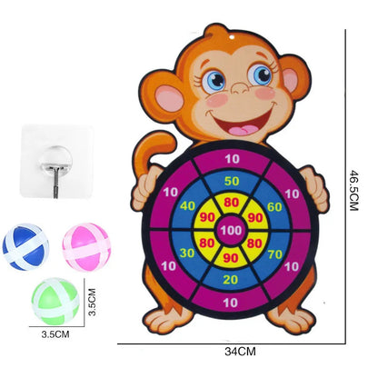 Sticky Ball Dart Board Target Sports Game Toys For Children Outdoor Party Toys Target Sticky Ball Throw Educational Board Games