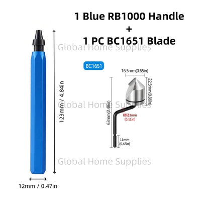 Deburring Trimming Tools RB1000 with Countersunk Chamfer Cutter BC6301/BC8301/BC1041/BC1651 Hand Carving Sharpen Trimmer