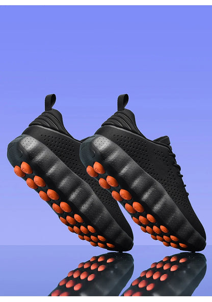 ClaWave Men Women Running Shoes Massage Particles Supercritical Cushioning Breathable Knit Sports Sneakers Non-slip Walking Shoe
