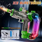 LED Lights Simulated Firing Electric Water Gun Children Large Capacity Automatic Water Blaster Toys for Kids Summer Outdoor Game