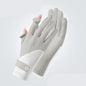Summer Gloves Breathable Women Thin Ice Silk Cycling Driving Gloves Touch Screen Quick Dry Sunscreen Non-slip Riding Gloves