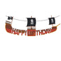 Pirate party napkins plates cups Tablecloths Banner Pirate skull balloon kids Caribbean Pirate themed birthday party decoration