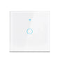 Tuya Wifi Smart Light Switch EU 1/2/3Gang Touch Light Switch No Neutral Wire Wall Light Switches for Alexa Google Voice Control