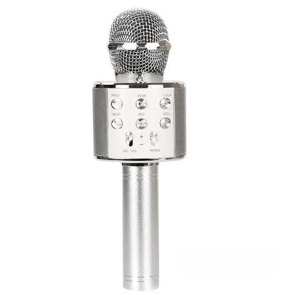 Wireless Karaoke Microphone , Bluetooth Speaker, Multi-Function Controls 5-In-1  Handheld Mic  For Party, Great Birthday Gift