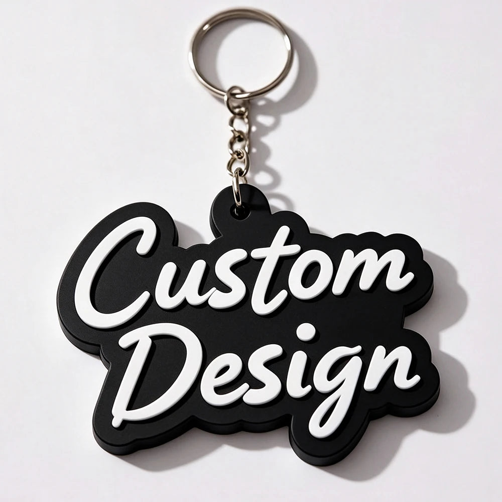 Custom 2D/3D Soft Rubber Key Chain Silicone Personalized Logo PVC Keyring Fashion Keychains Customizable Key Holder Chain
