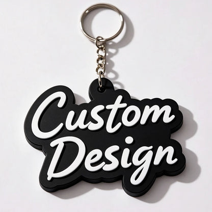 Custom 2D/3D Soft Rubber Key Chain Silicone Personalized Logo PVC Keyring Fashion Keychains Customizable Key Holder Chain
