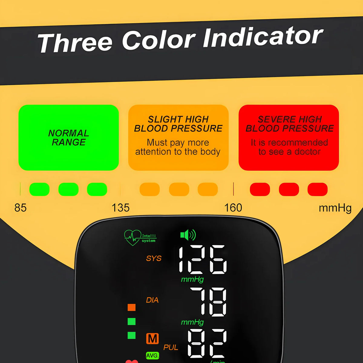 Digital Touch LCD Screen Chargeable Voice Wrist Blood Pressure Monitor Digital Automatic BP Tonometer Heart Rate Sphygmomanomete